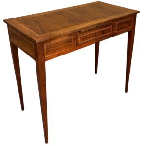Escritorio de damas victorianas francesas con incrustaciones de marquetería