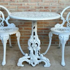 Juego De Mesa Y Sillas De Hierro Forjado, Muebles De Jardín o Patio
