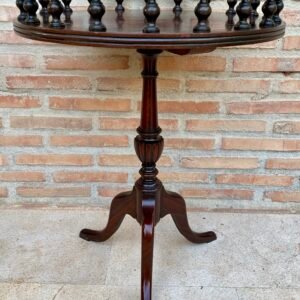 Mesa auxiliar de madera de mediados del siglo XX o jardinière